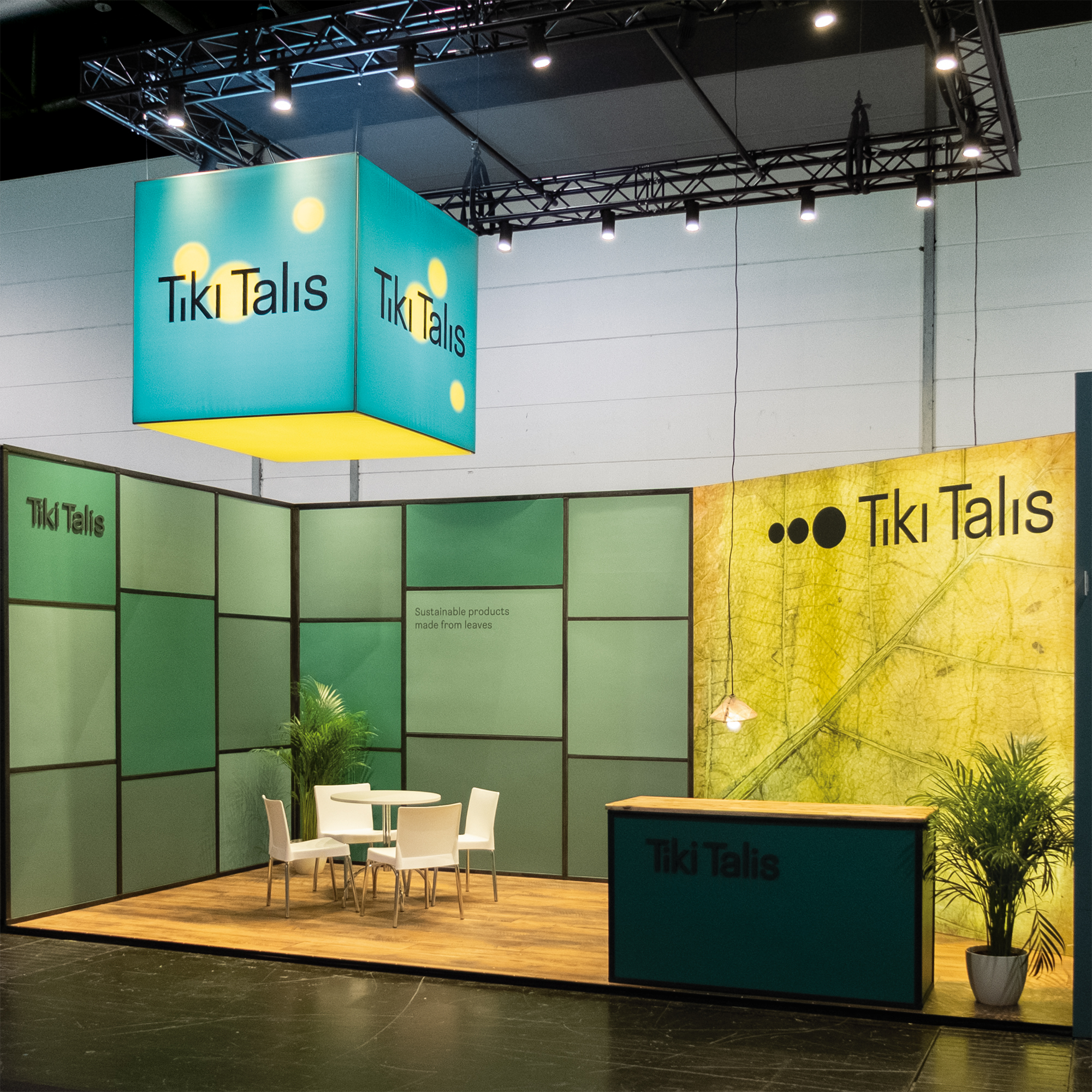 Messestand von Tiki Talis auf der PSI2019 - Gesamtansicht